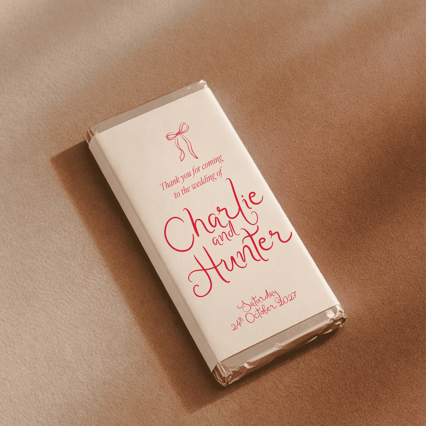 Keepsake Wedding Personalised Chocolate Bar