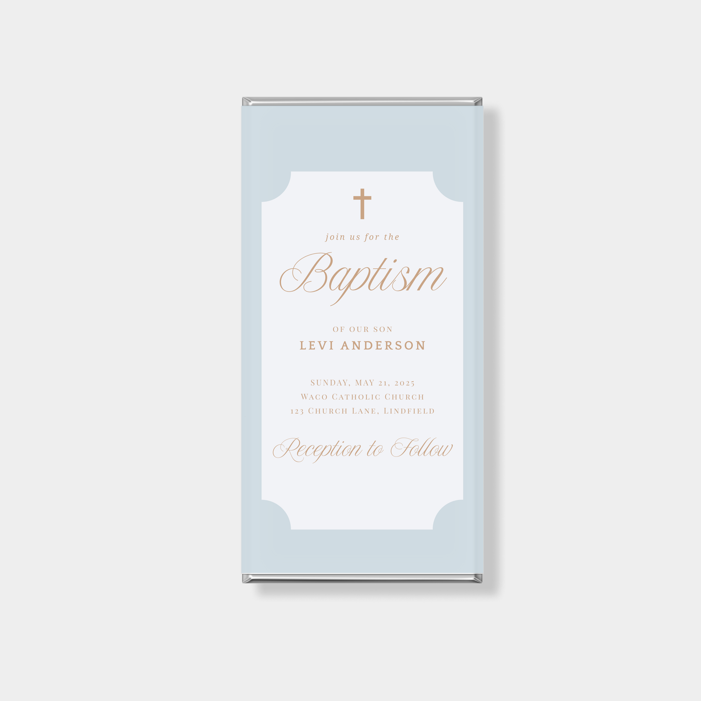 Haven Baptism Personalised Chocolate Bar