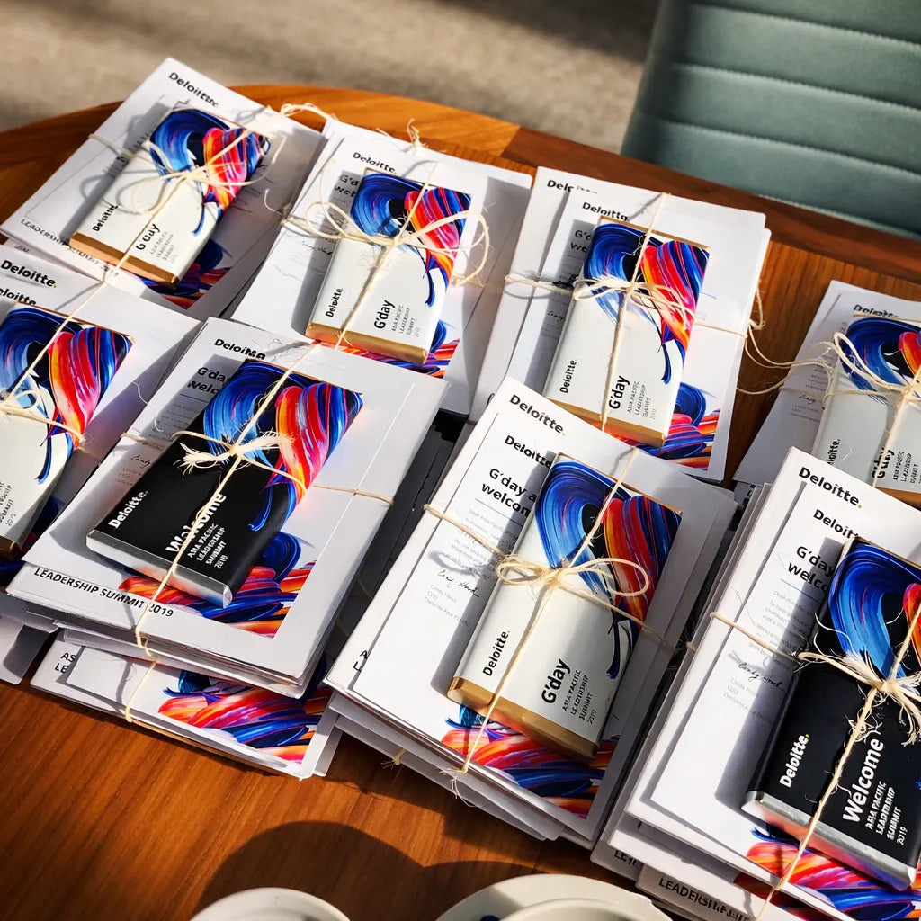 Branded Corporate Chocolate Bars for Deloitte’s Asia Pacific Leadership Summit