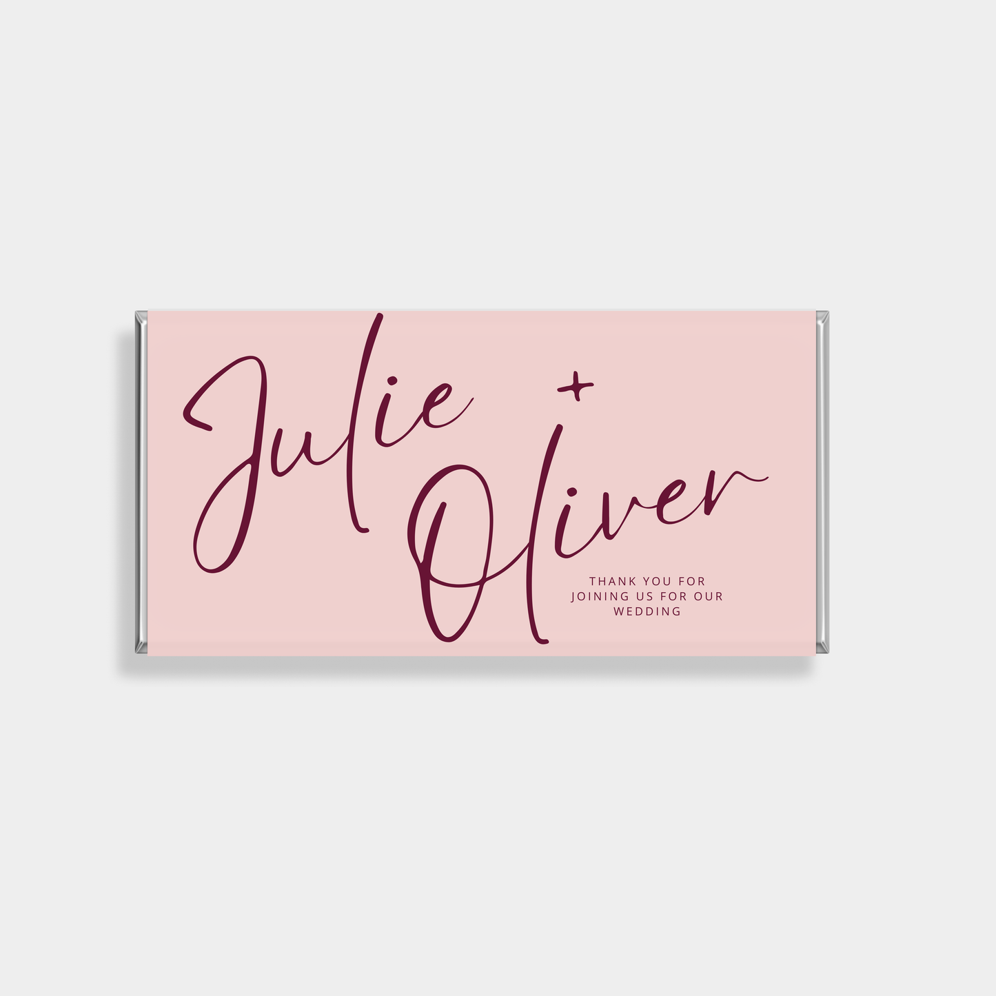 Amour Wedding Personalised Chocolate Bar