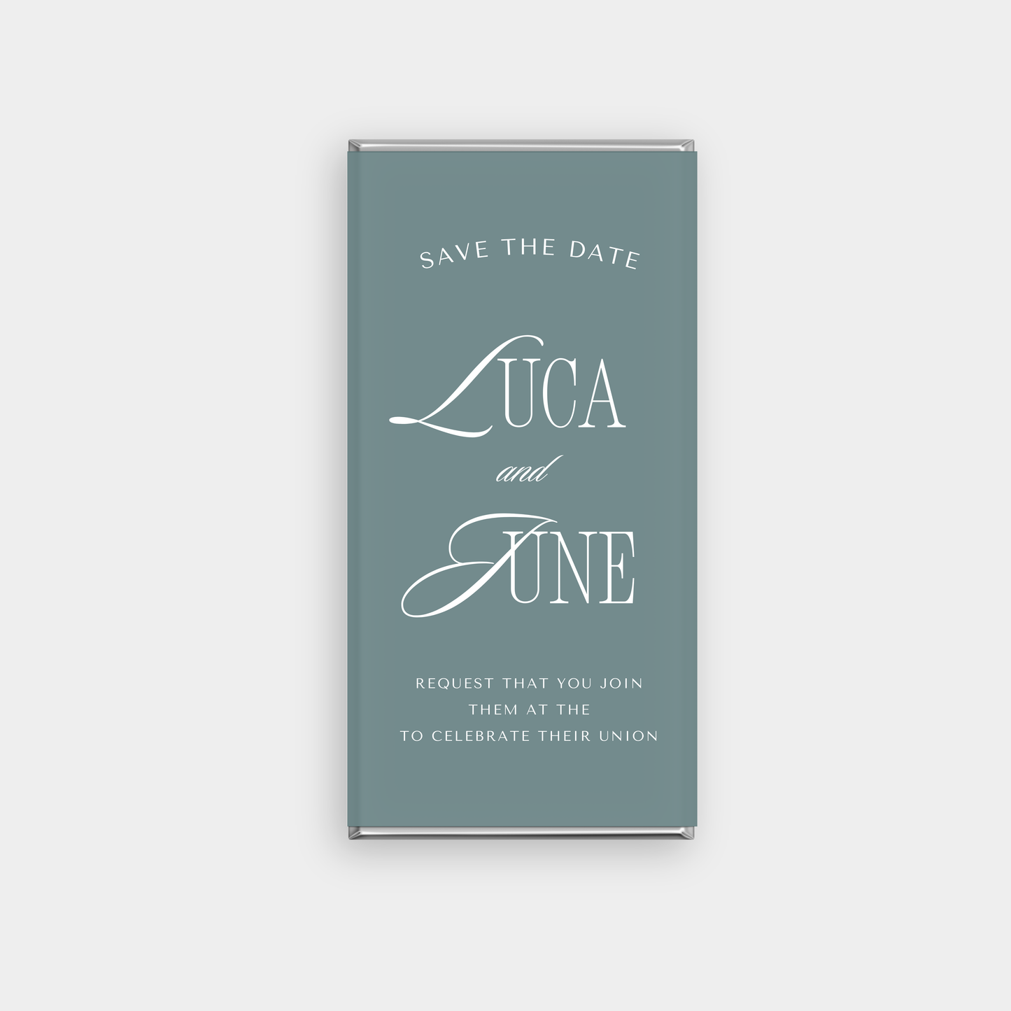 Atlas Wedding Personalised Chocolate Bar
