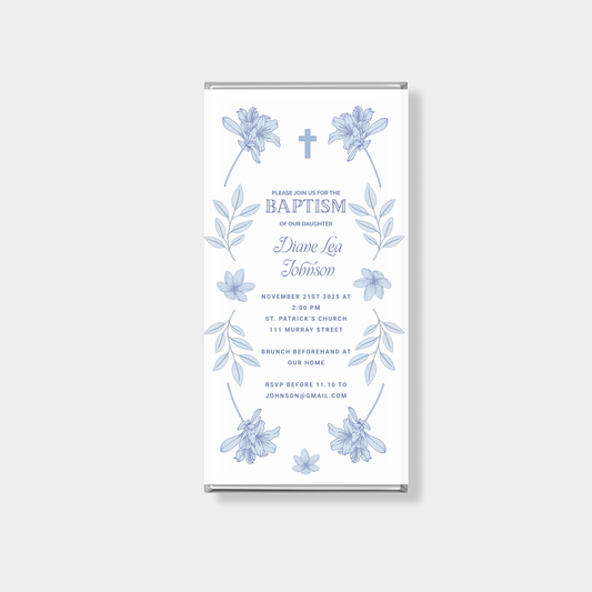 Sacred Baptism Personalised Chocolate Bar