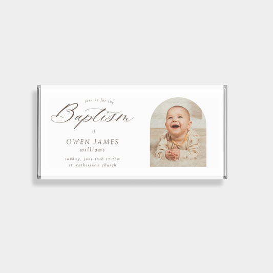 Cherub Baptism Personalised Chocolate Bar