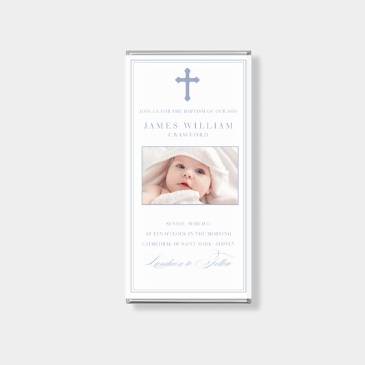 Faith Baptism Personalised Chocolate Bar