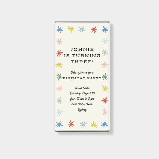 Sprinkle Birthday Personalised Chocolate Bar