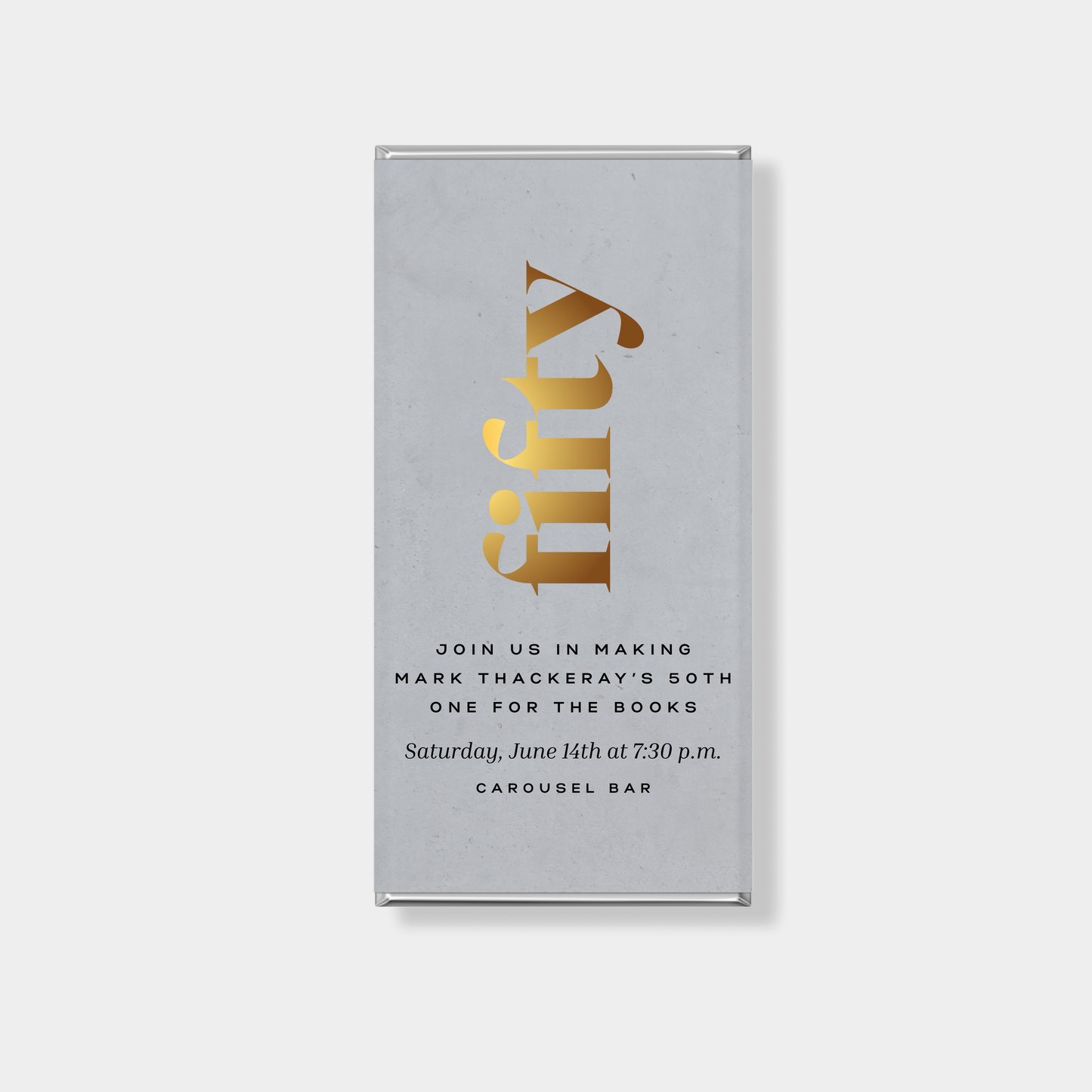 Luxe Birthday Personalised Chocolate Bar