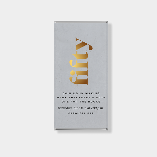 Luxe Birthday Personalised Chocolate Bar