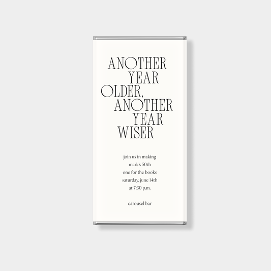 Reflection Birthday Personalised Chocolate Bar