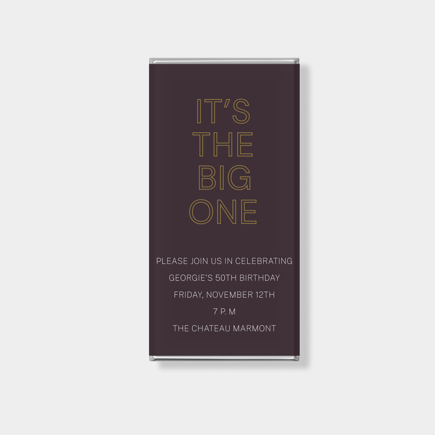 Anthem Birthday Personalised Chocolate Bar