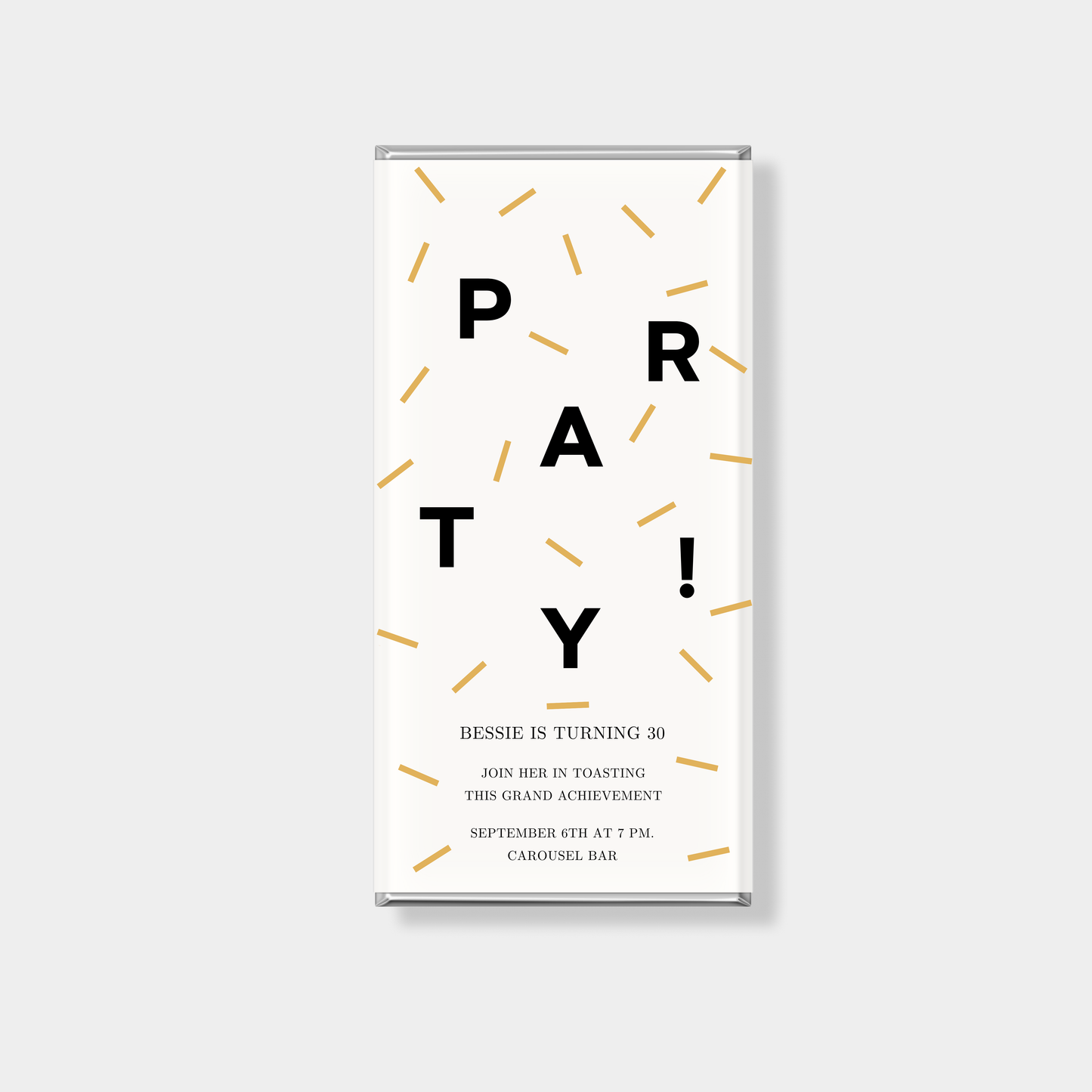 Excite Birthday Personalised Chocolate Bar