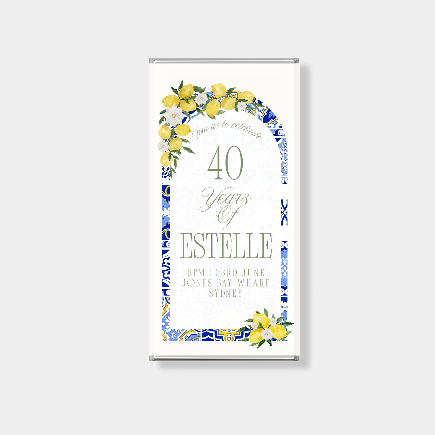 Estelle Birthday Personalised Chocolate Bar