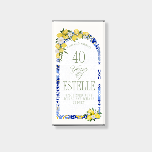 Estelle Birthday Personalised Chocolate Bar