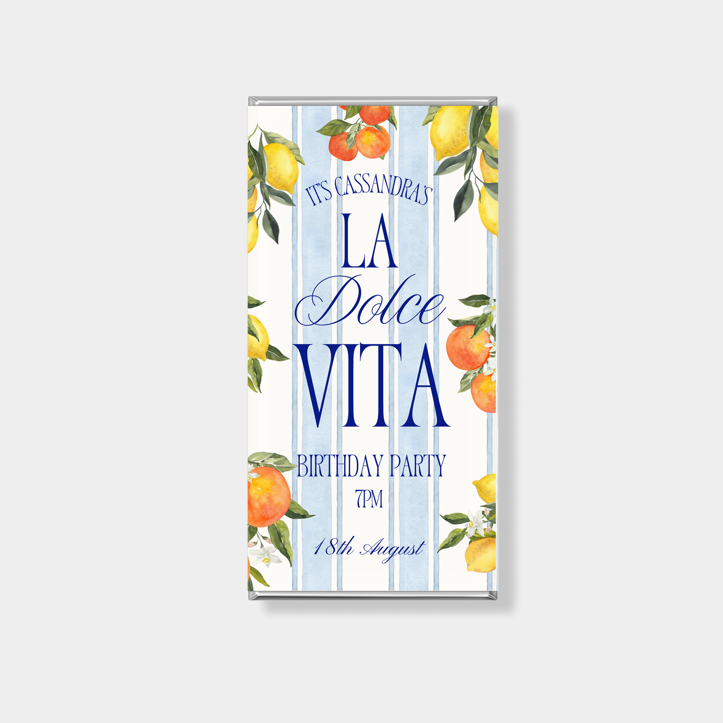 Vita Birthday Personalised Chocolate Bar