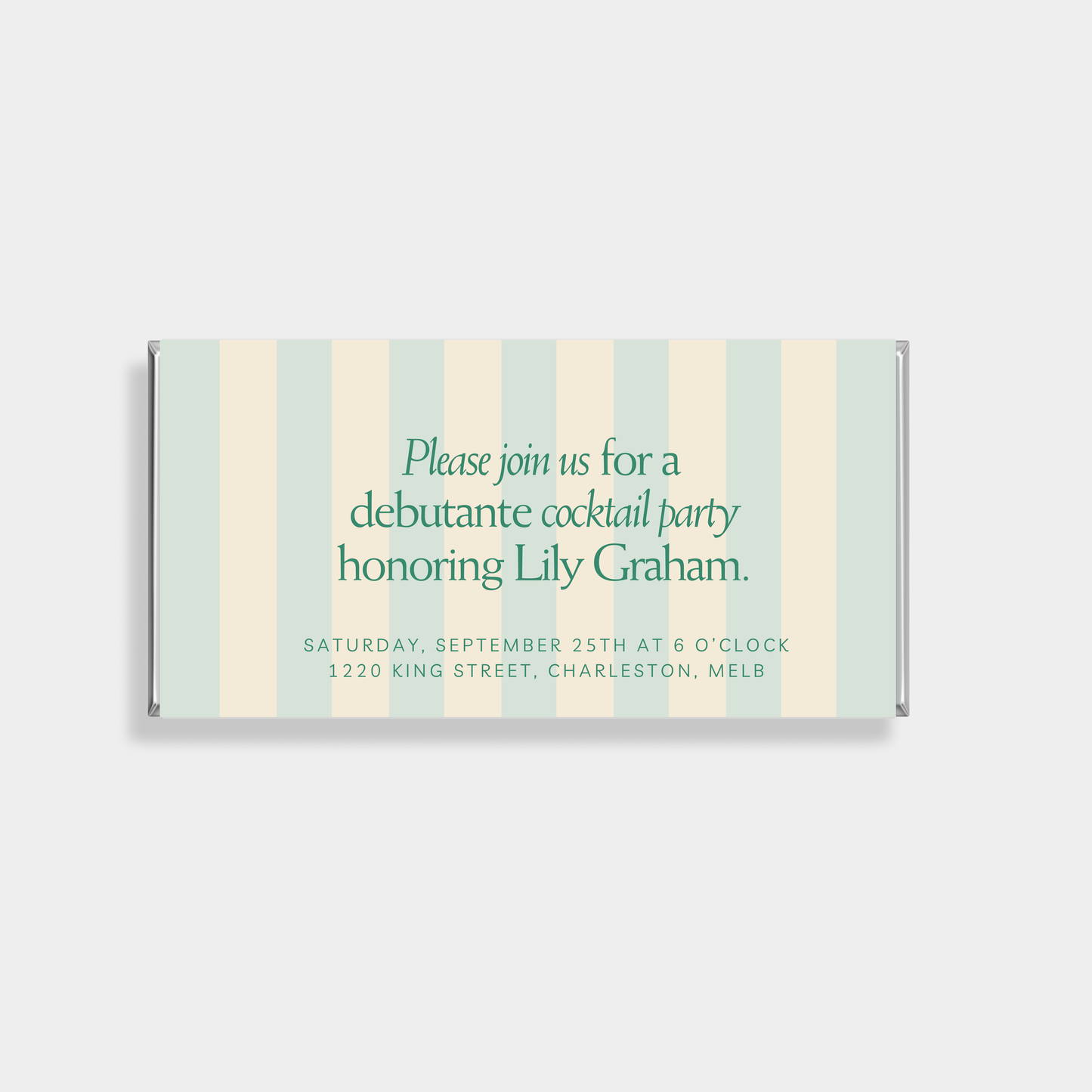 Charm Birthday Personalised Chocolate Bar