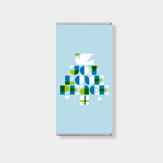 Pixel Tree Christmas Personalised Chocolate Bar