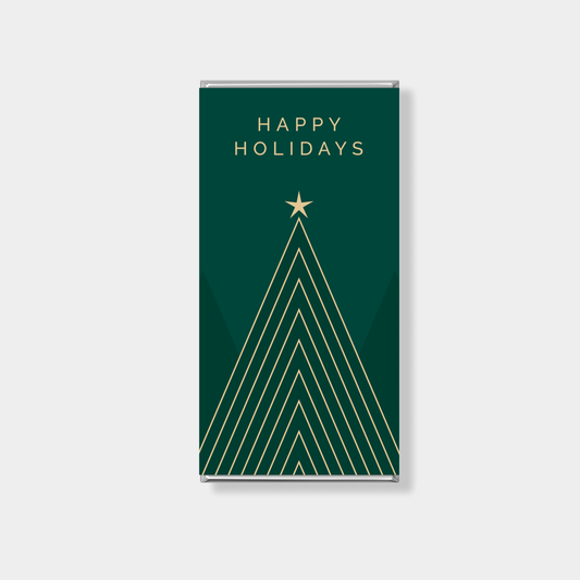 Holiday Line Christmas Personalised Chocolate Bar