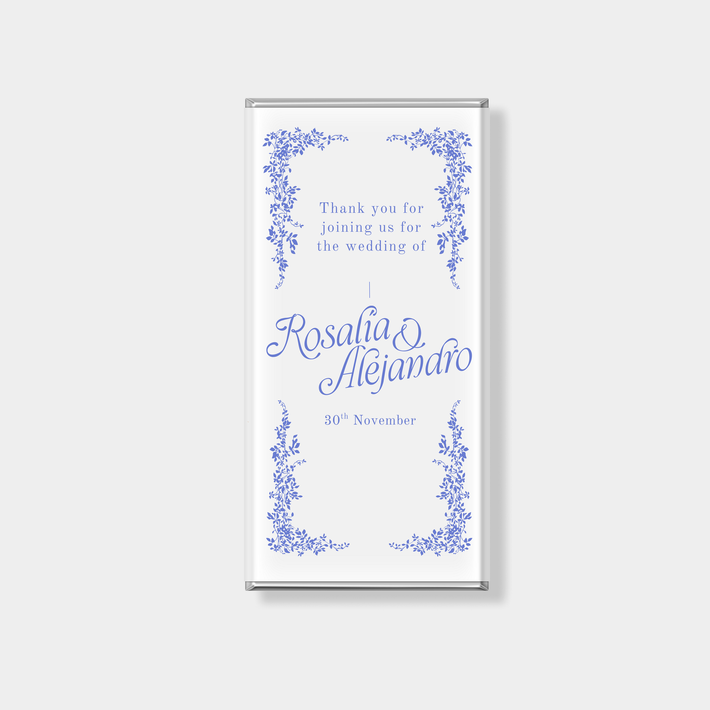Heirloom Wedding Personalised Chocolate Bar