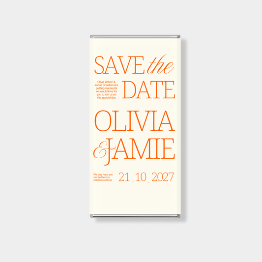 Promise Wedding Personalised Chocolate Bar