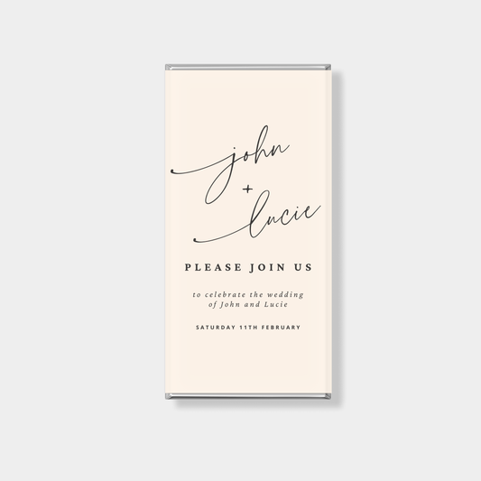 Vow Wedding Personalised Chocolate Bar
