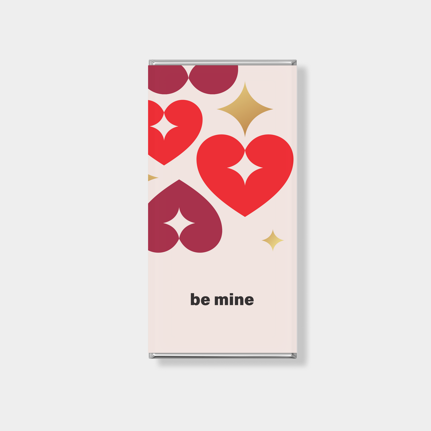 Custom chocolate bars for Valentine’s Day with romantic love theme, personalised gifting Australia