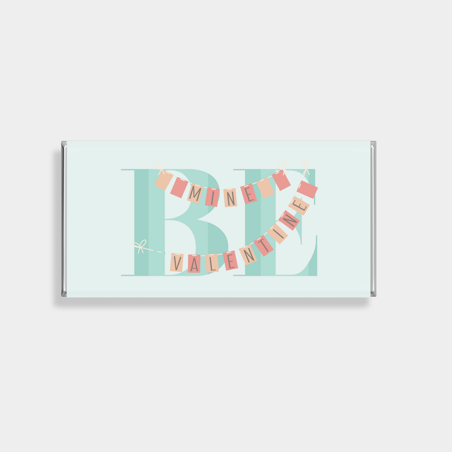 Custom chocolate bars for Valentine’s Day with love message typography design Australia
