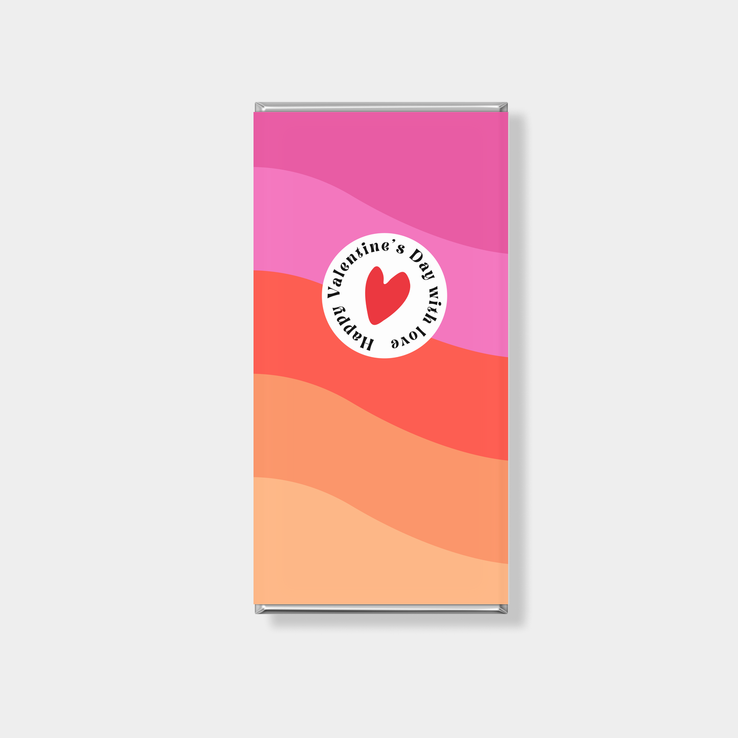 Sunset Valentine's Day Personalised Chocolate Bar