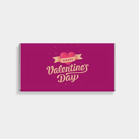 Classic Valentine's Day Personalised Chocolate Bar