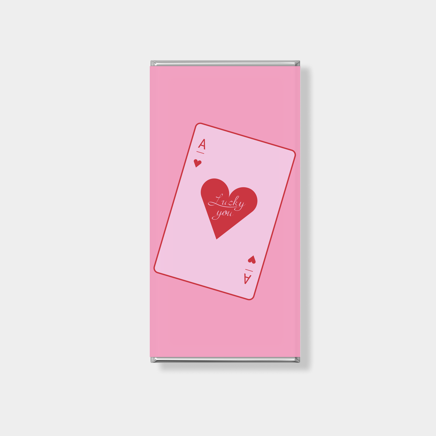 Playing Valentine's Day Personalised Chocolate Bar