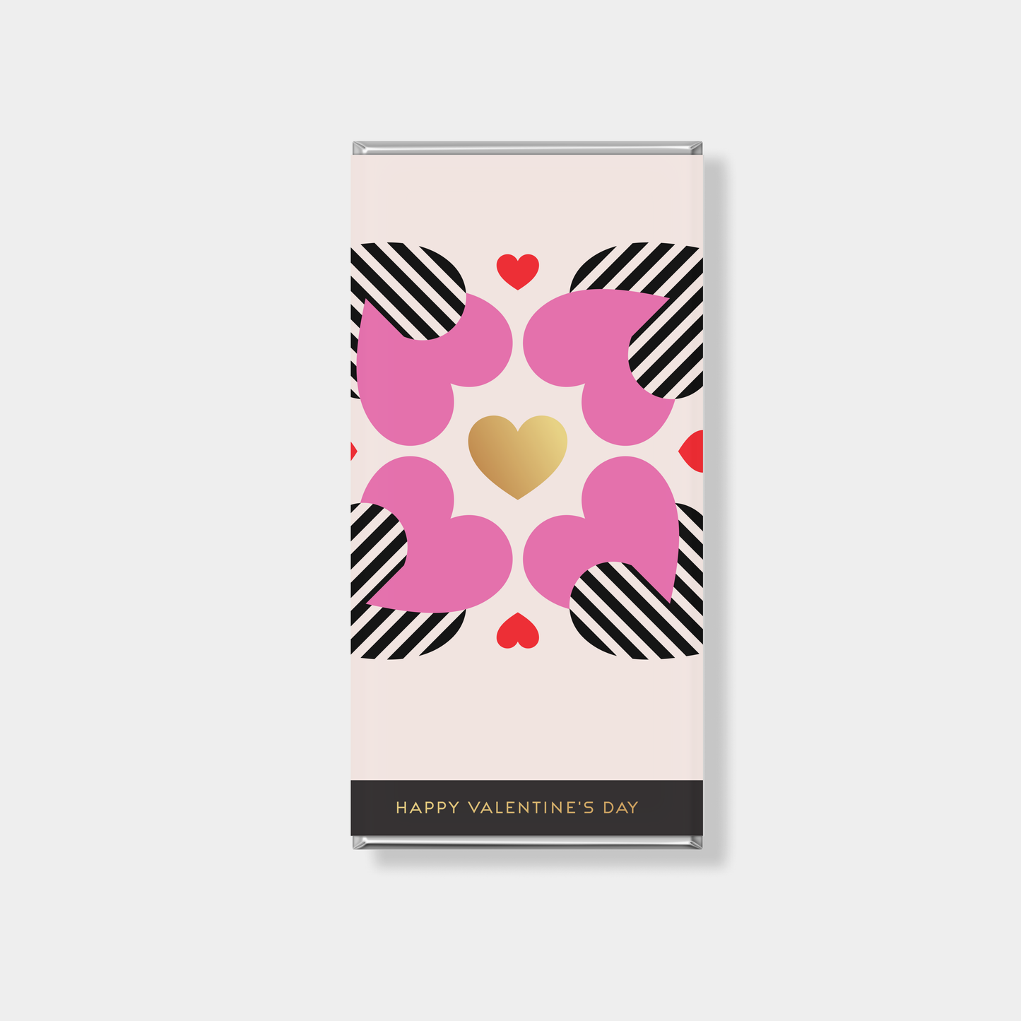 Floral Valentine's Day Personalised Chocolate Bar