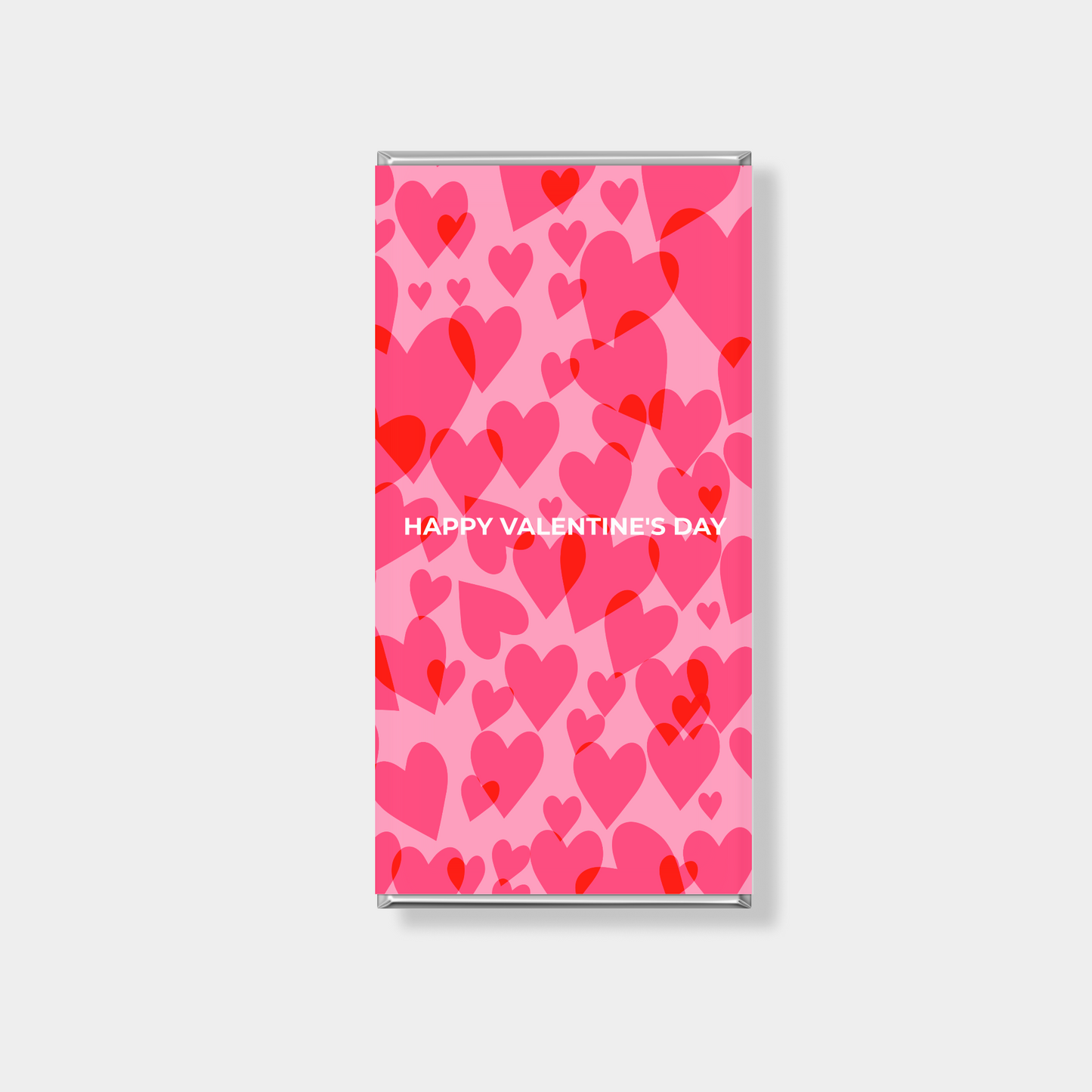 Custom chocolate bars for Valentine’s Day with modern typography love design Australia
